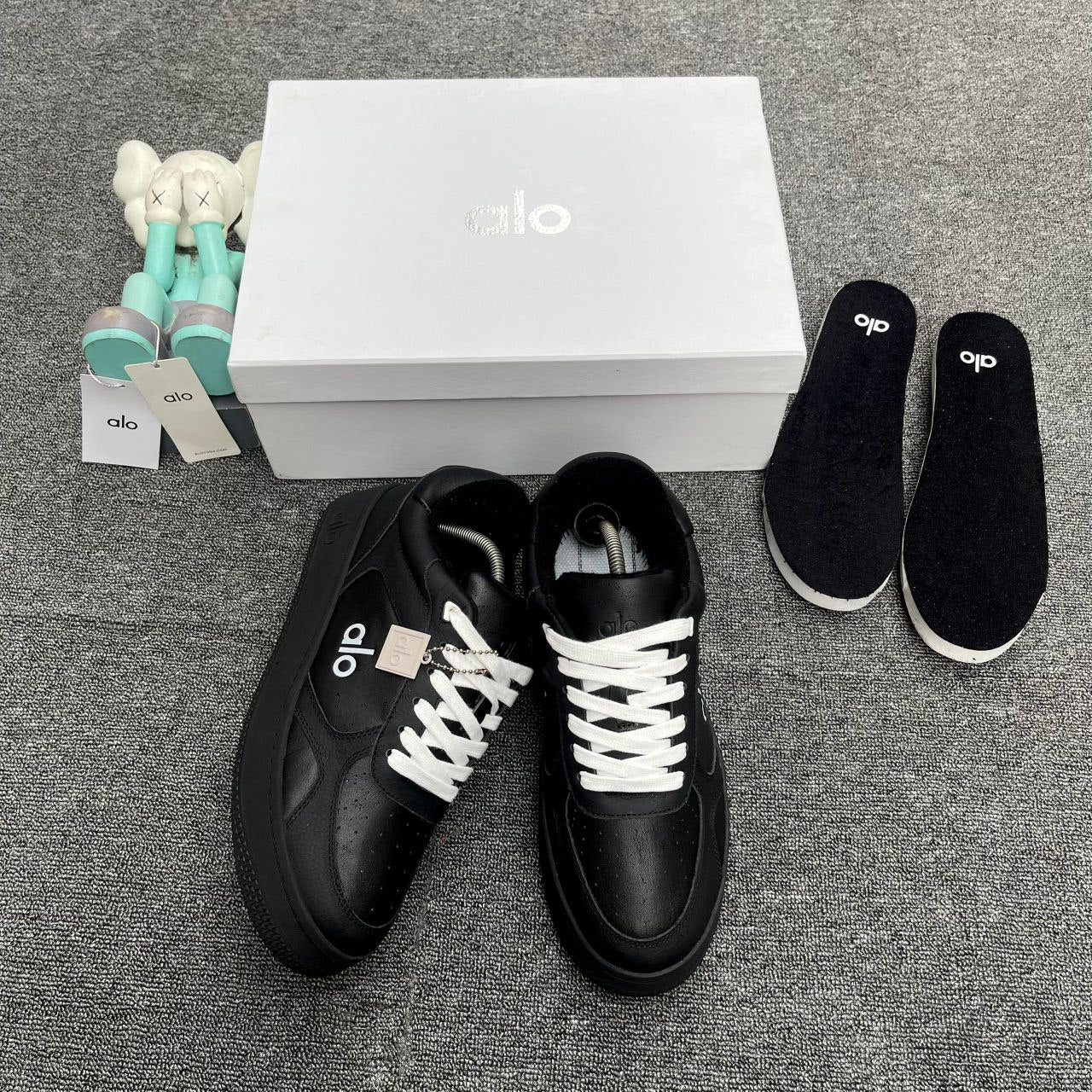 Original Alo Recovery Tenis Luxury Sneakers "Black"