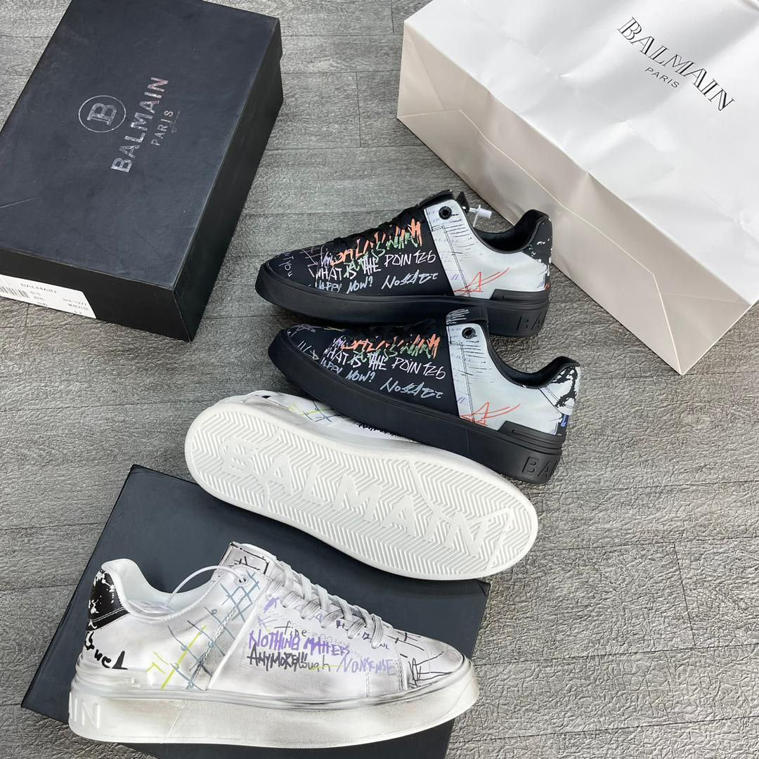 BALMAIN CLASSIC LACE-UP SNEAKERS