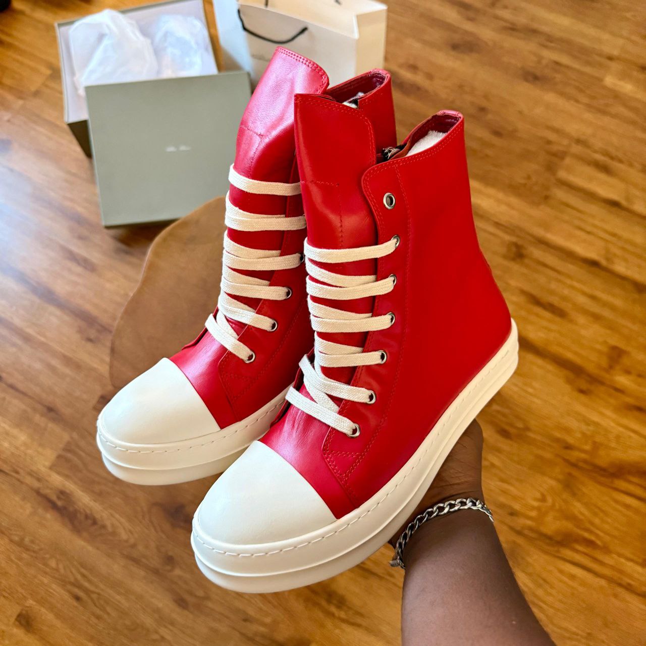 Rick Owen's Ramones Cardinal Red